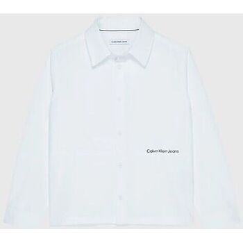Calvin Klein Jeans IB0IB01497 LOGO POPLIN-YAF BRIGHT WHITE Bianco
