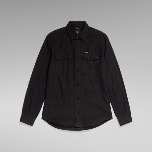 Abbigliamento Uomo Camicie maniche lunghe G-Star Raw D20165-7647 MARINE-B564 BLACK Nero