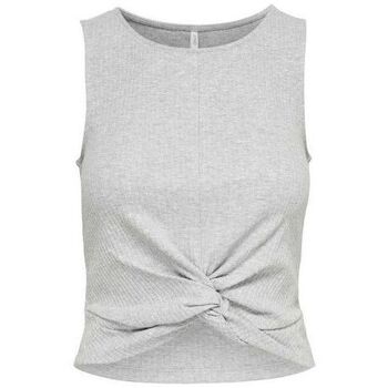 Abbigliamento Donna Top / T-shirt senza maniche Only 15177490 TINE-LIGHT GREY MELANGE Grigio