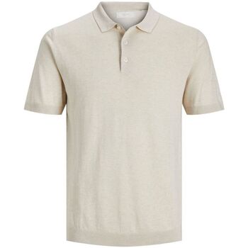 Abbigliamento Uomo T-shirt & Polo Jack & Jones 12229007 IGOR-OATMEAL Beige