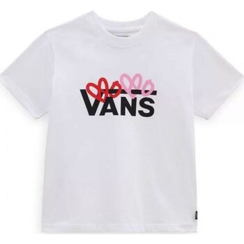 Abbigliamento Bambina T-shirt & Polo Vans VN00040PWHT1-WHITE Bianco