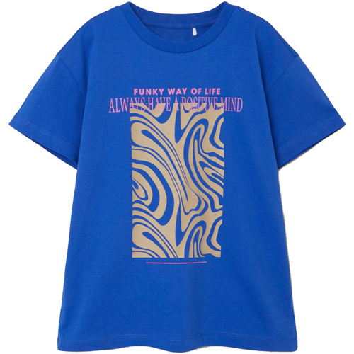 Abbigliamento Bambina T-shirt & Polo Name it T-SHIRT FIKKA RAGAZZA Blu