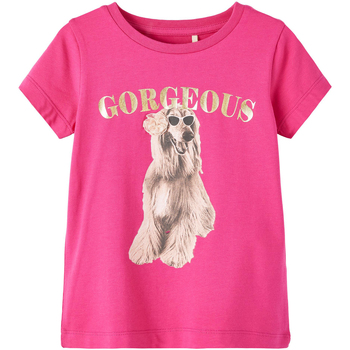 Abbigliamento Bambina T-shirt & Polo Name it T-SHIRT BEVERLY BAMBINA Rosa