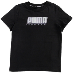 Abbigliamento Bambino T-shirt & Polo Puma T-SHIRT ESSENTIALS RAGAZZO Nero