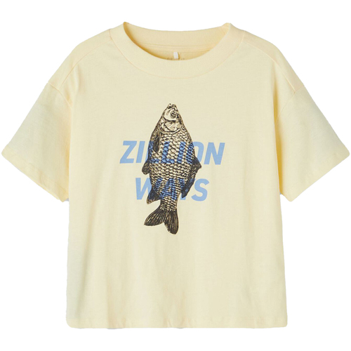 Abbigliamento Bambina T-shirt & Polo Name it T-SHIRT DUSTORM STAMPA RAGAZZO Giallo