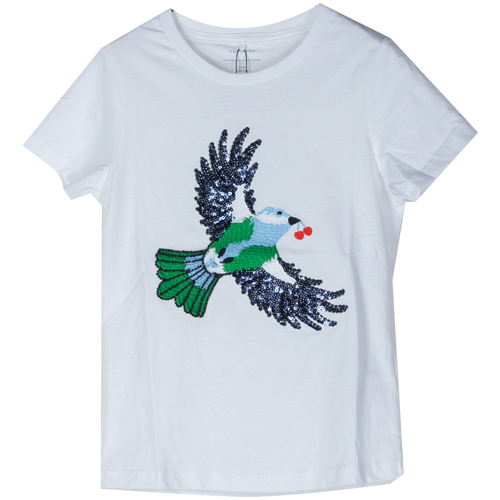 Abbigliamento Bambina T-shirt & Polo Name it T-SHIRT BERA RAGAZZA Bianco