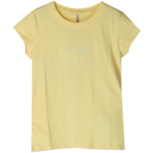 Abbigliamento Bambina T-shirt & Polo Only Kids T-SHIRT VINNY RICAMO RAGAZZA Giallo