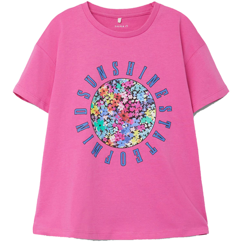 Abbigliamento Bambina T-shirt & Polo Name it T-SHIRT DIKAS RAGAZZA Rosa