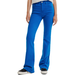 Abbigliamento Donna Jeans Desigual JEANS A ZAMPA D'ELEFANTE Blu