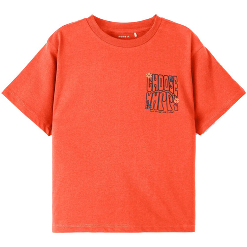 Abbigliamento Bambina T-shirt & Polo Name it T-SHIRT TALILONE RAGAZZA Arancio