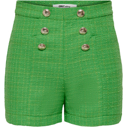 Abbigliamento Donna Shorts / Bermuda Only SHORT FIRENZE CON BOTTONI Verde