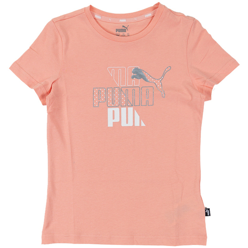 Abbigliamento Bambino T-shirt & Polo Puma T-SHIRT ALPHA GRAPHIC RAGAZZO Rosa