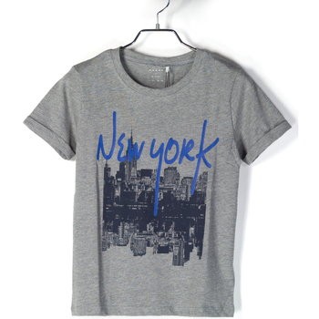 Abbigliamento Bambino T-shirt & Polo Name it T-SHIRT VICTOR NEW YORK RAGAZZO Grigio