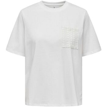 Abbigliamento Donna T-shirt & Polo Only 15294235 ADINA-CLOUD DANCER Beige