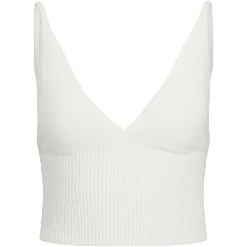 Abbigliamento Donna Top / T-shirt senza maniche Jjxx 12243662 AURORA-SOLIDATE BLUE Bianco