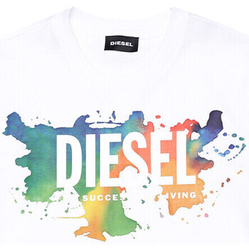 Abbigliamento Bambino T-shirt & Polo Diesel J00294-00YI9 Bianco