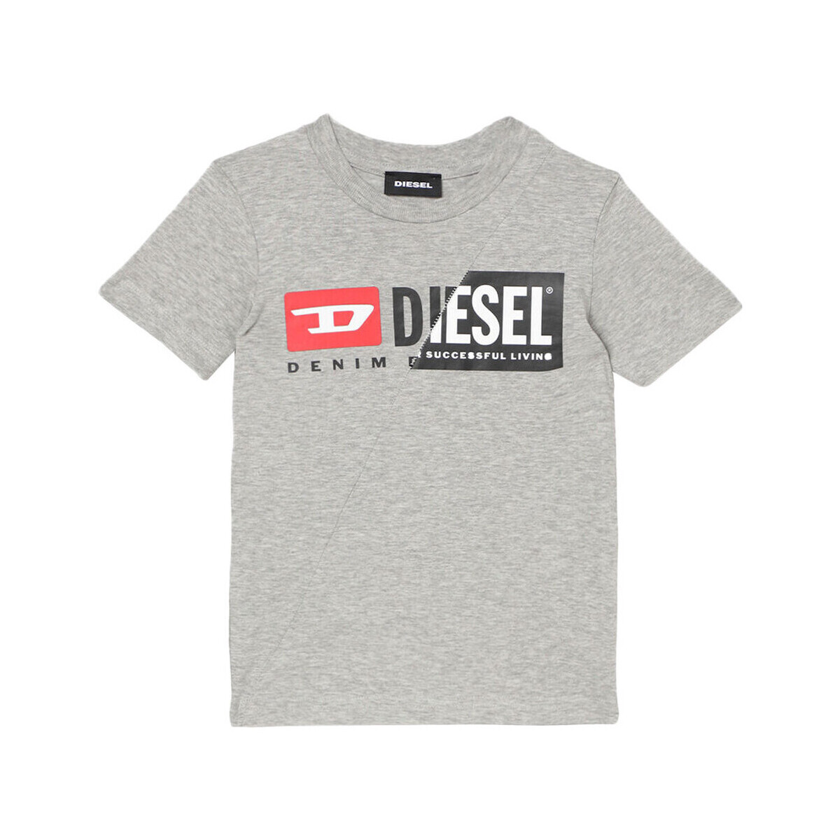 Abbigliamento Bambino T-shirt & Polo Diesel 00K28N-00YI9 Grigio
