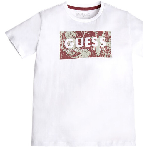 Abbigliamento Bambino T-shirt & Polo Guess G-L3GI08K8HM0 Bianco