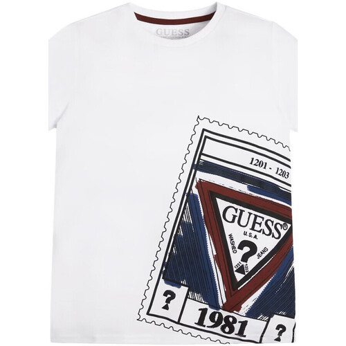 Abbigliamento Bambino T-shirt & Polo Guess G-L3GI01K8HM0 Bianco