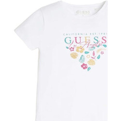 Abbigliamento Bambina T-shirt & Polo Guess G-J2GI20K6YW1 Bianco