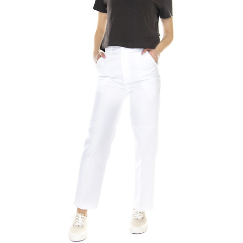 Abbigliamento Donna Pantaloni Dickies W' Phoenix Cropped Pant Rec White Bianco