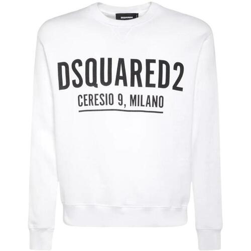 Abbigliamento Uomo Felpe Dsquared Ceresio9 Milano Bianco