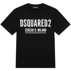 Abbigliamento Bambino T-shirt maniche corte Dsquared Ceresio DSQ2 Nero