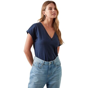 Abbigliamento Donna T-shirts a maniche lunghe Dorothy Perkins DP1835 Blu