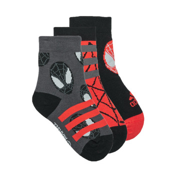Accessori Bambino Calze sportive Adidas Sportswear SPIDER-MAN 3PP Nero / Grigio / Grigio
