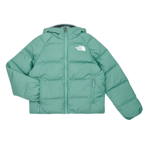 Abbigliamento Bambino Piumini The North Face Boys North DOWN reversible hooded jacket Nero / Verde
