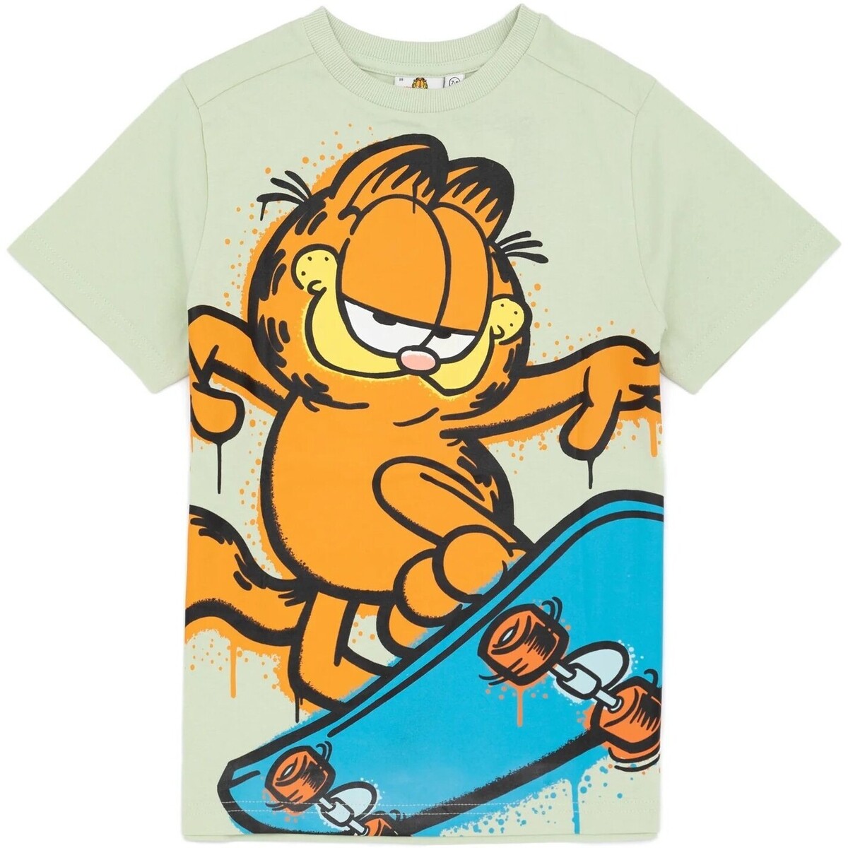 Abbigliamento Unisex bambino T-shirt maniche corte Garfield NS6976 Verde