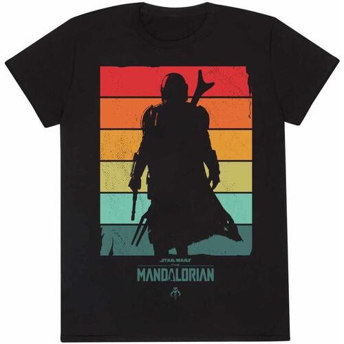 Abbigliamento T-shirts a maniche lunghe Star Wars: The Mandalorian HE1483 Nero