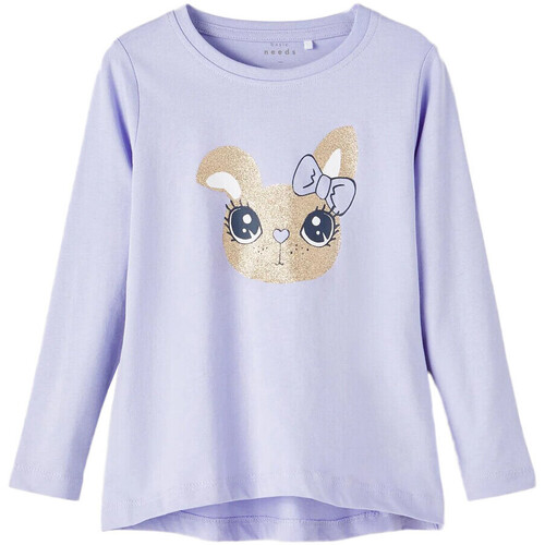 Abbigliamento Bambina T-shirt & Polo Name it 13212537 Viola