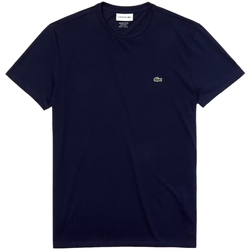 Abbigliamento Uomo T-shirt & Polo Lacoste Pima Cotton T-Shirt - Blue Marine Blu