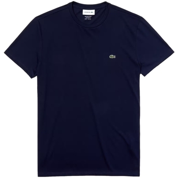 Abbigliamento Uomo T-shirt & Polo Lacoste Pima Cotton T-Shirt - Blue Marine Blu