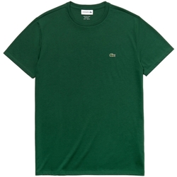 Abbigliamento Uomo T-shirt & Polo Lacoste Pima Cotton T-Shirt - Vert Verde