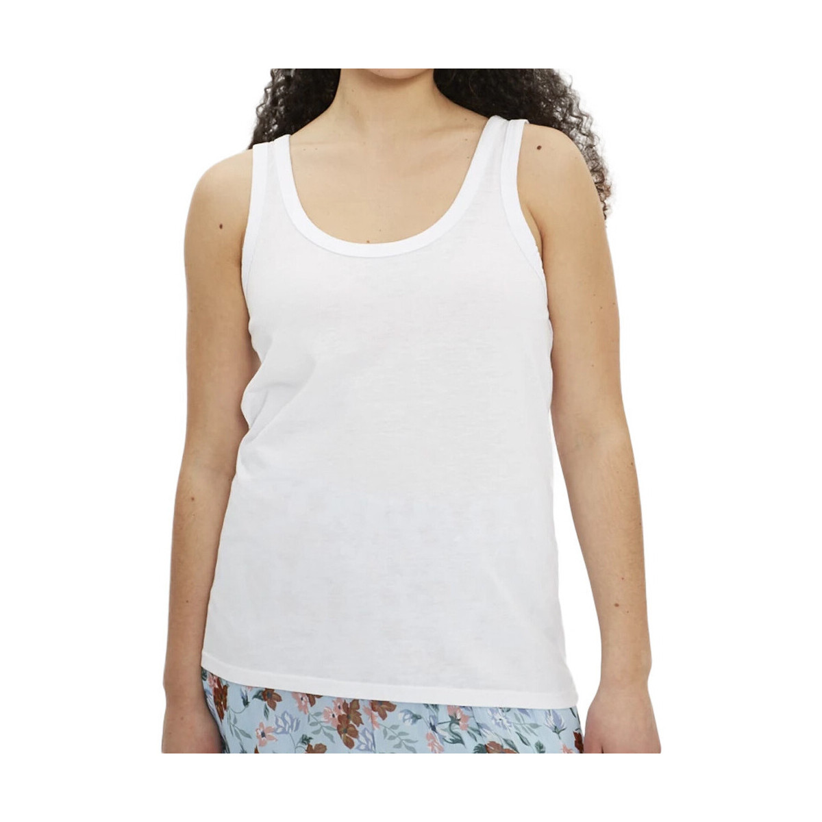 Abbigliamento Donna Top / T-shirt senza maniche Only 15292464 Bianco