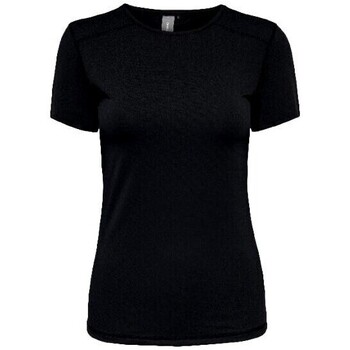 Abbigliamento Donna T-shirt maniche corte Only CAMISETA NEGRA MUJER  TRAIN  15283412 Nero