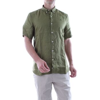Abbigliamento Uomo Camicie maniche lunghe Timberland TB0A2DCC SS LINEN SHIRT-V461 MAYFLY Verde