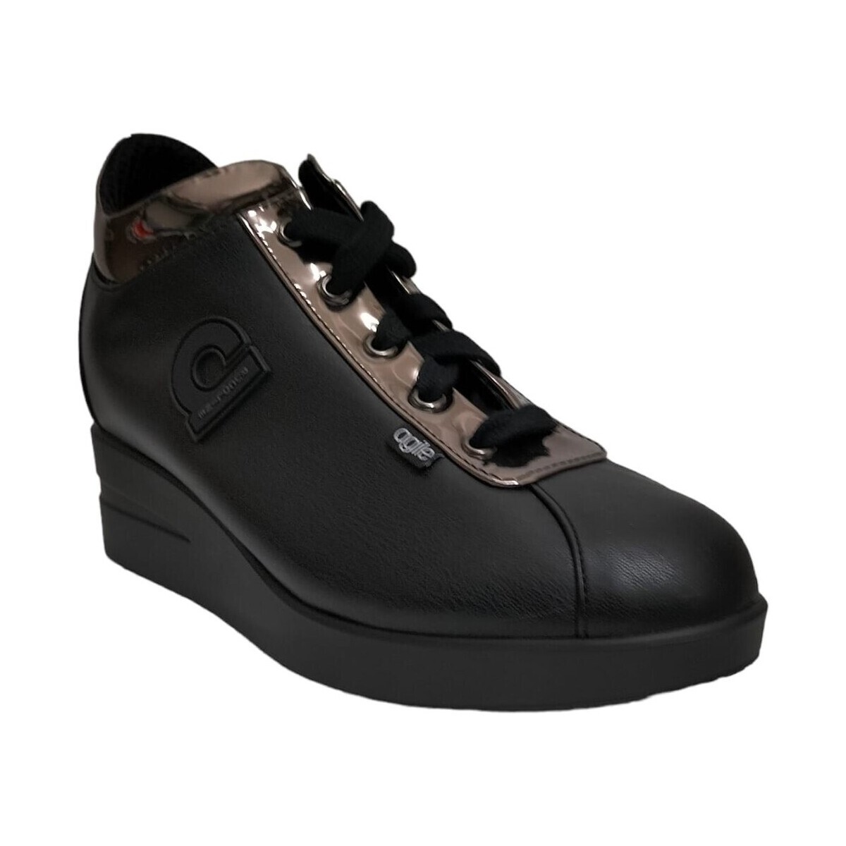 Scarpe Donna Sneakers Rucoline JACKIEVERNICE-NERO-CANNADIFUCILE Nero