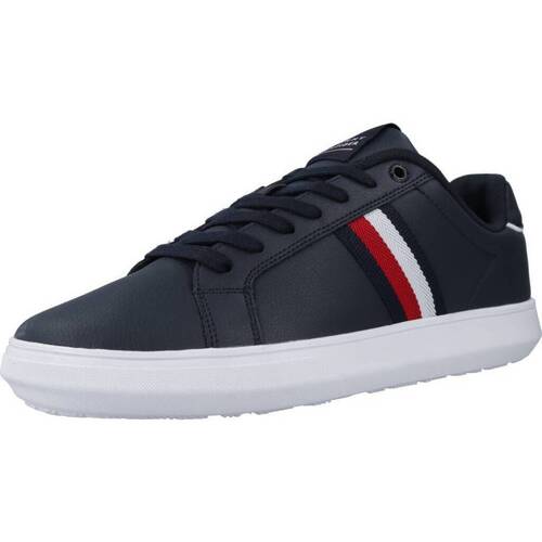 Scarpe Uomo Sneakers Tommy Hilfiger CORPORATE LEATHER CUP ST Blu