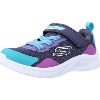 Scarpe Bambina Sneakers basse Skechers MICROSPEC-BRIGHT RETROS Blu