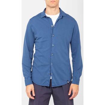 Abbigliamento Uomo Camicie maniche lunghe Drumohr DTS619 770 Blu