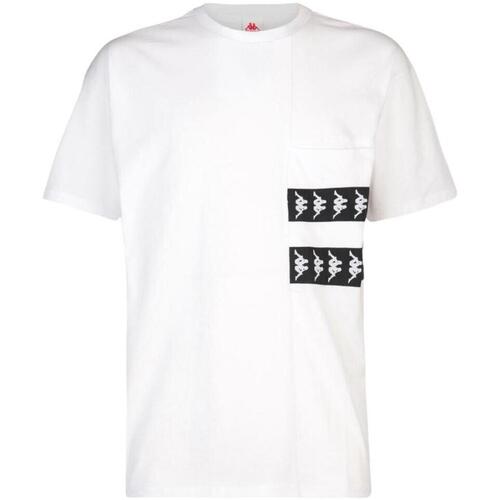 Abbigliamento T-shirt maniche corte Kappa 222 Banda Ecop Bianco