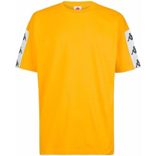 Abbigliamento T-shirt maniche corte Kappa 222 Banda Cozy giallo-OCHRE-WHT