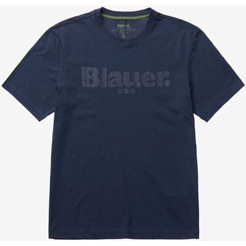 Abbigliamento Uomo T-shirt & Polo Blauer 23SBLUH02094 2000000296500 Blu