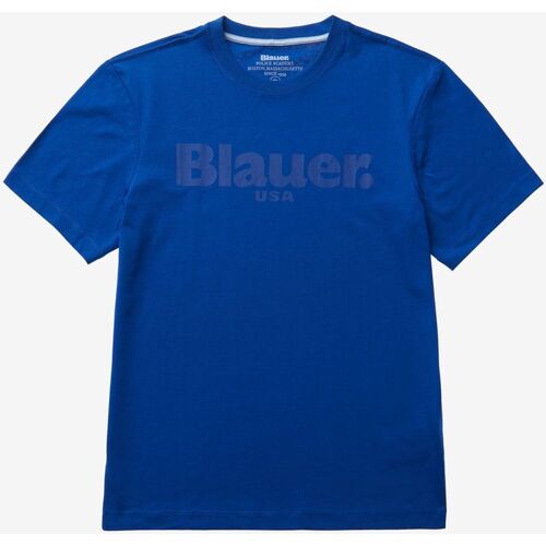Abbigliamento Uomo T-shirt & Polo Blauer 23SBLUH02094 2000000296302 Blu