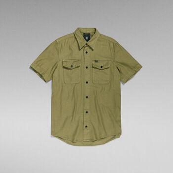 Abbigliamento Uomo Camicie maniche lunghe G-Star Raw D19751 7647 - MARINE-D855 SMOKE OLIVE Verde