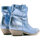 Scarpe Donna Stivali Just Juice Shoes F739K22-CRACK-CELESTE Blu