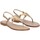 Scarpe Donna ciabatte De Capri A Paris sandalo infradito triangolo pelle bronzo Altri